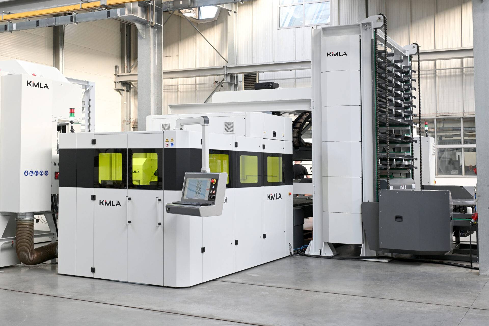 fiber laser with carousel