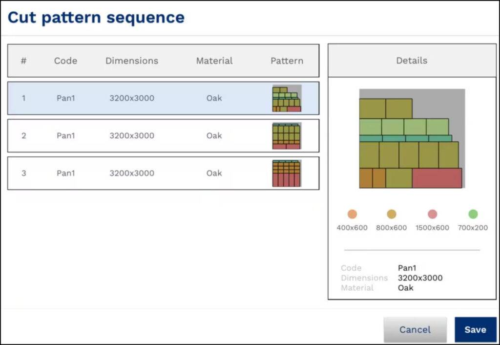 SCM Thundercut optimisation app screen shot
